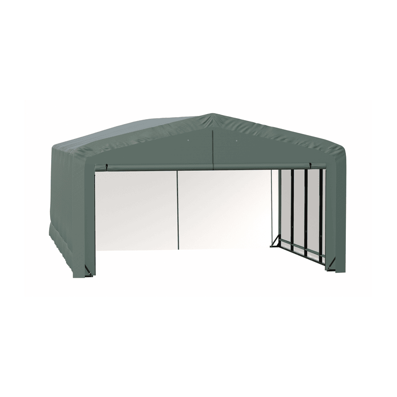 ShelterLogic  20x32x12 ShelterTube Wind and Snow-Load Rated Garage  - Green (SQAADD0104C02003212)