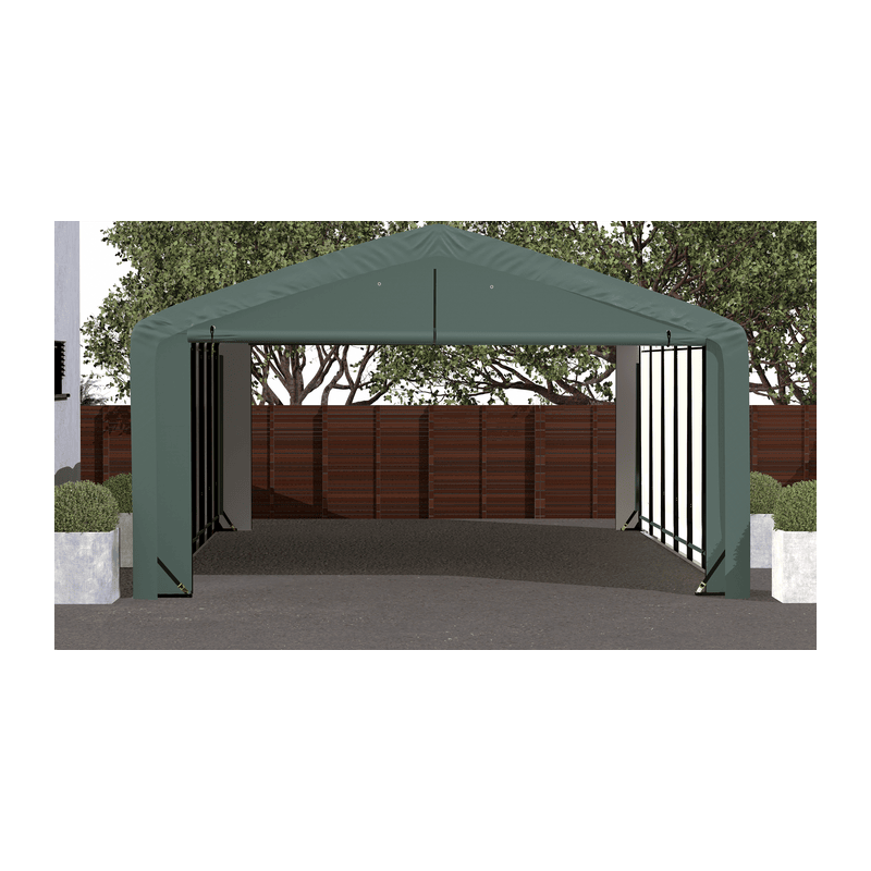 ShelterLogic 20x32x10 ShelterTube Wind and Snow-Load Rated Garage - Green (SQAADD0104C02003210)