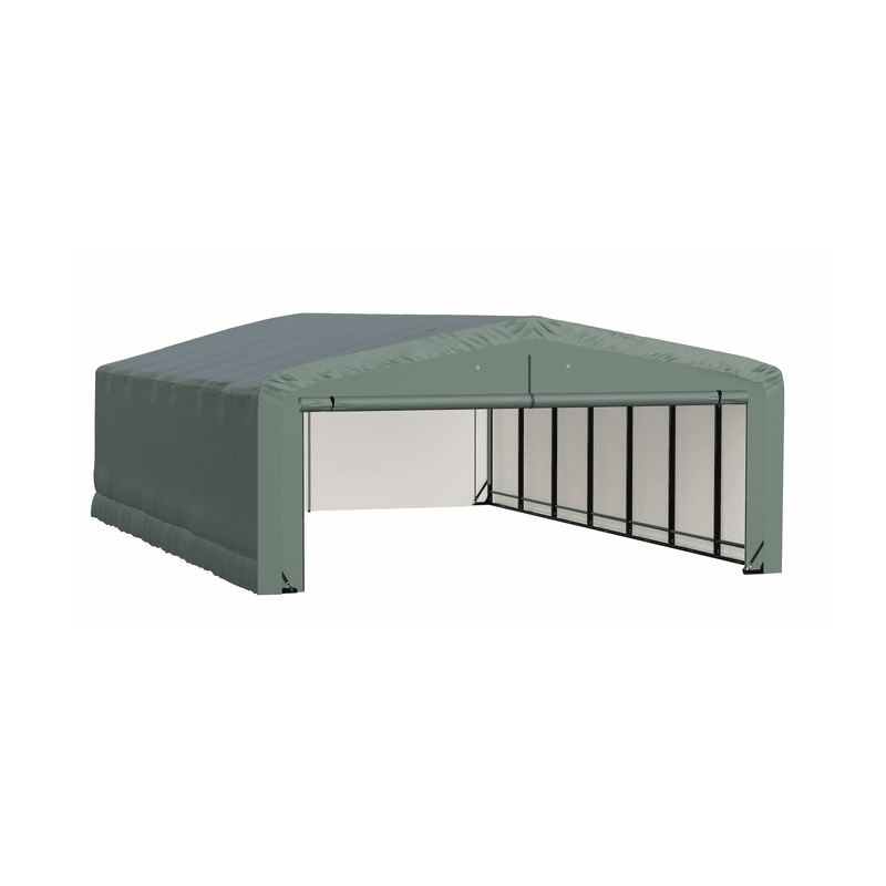 ShelterLogic 20x32x10 ShelterTube Wind and Snow-Load Rated Garage - Green (SQAADD0104C02003210)