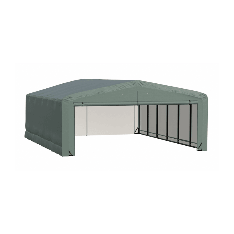 ShelterLogic 20x27x10 ShelterTube Wind and Snow-Load Rated Garage - Green (SQAADD0104C02002710)