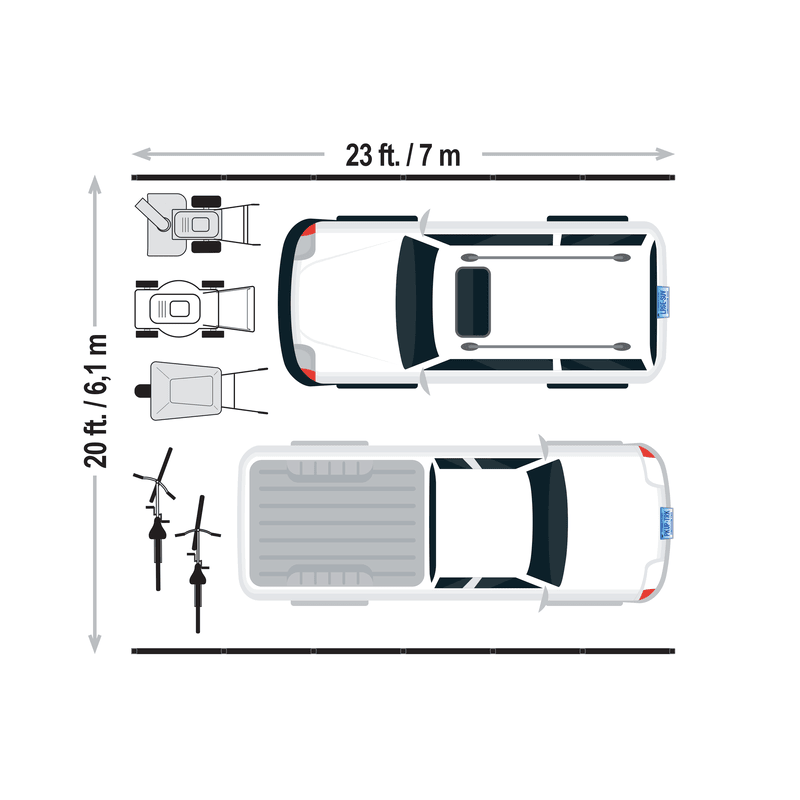 ShelterLogic 20x23x12 ShelterTube Wind and Snow-Load Rated Garage - Green (SQAADD0104C02002312)