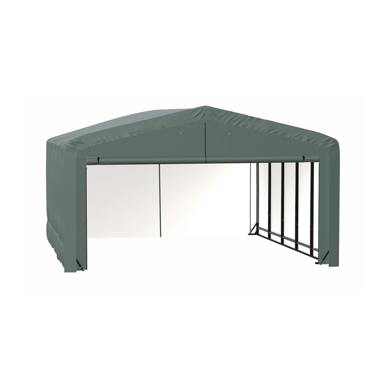 ShelterLogic 20x23x12 ShelterTube Wind and Snow-Load Rated Garage - Green (SQAADD0104C02002312)