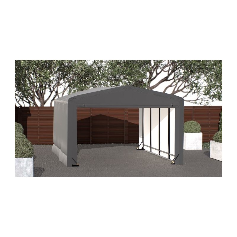 ShelterLogic 12x18x8 ShelterTube Garage Kit - Gray (SQAACC0103C01201808)