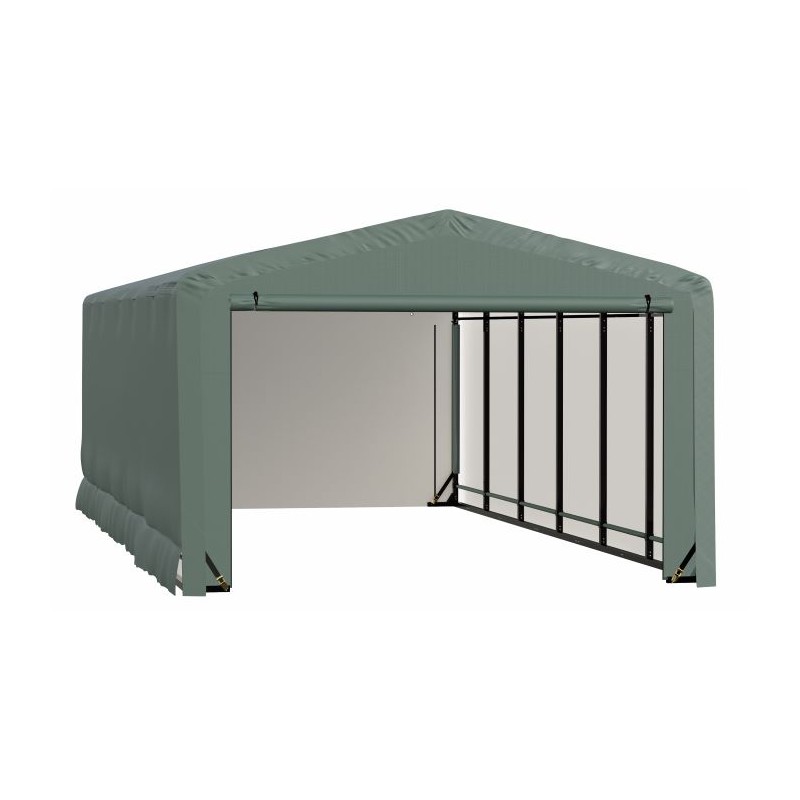 ShelterLogic 12x23x8 ShelterTube Garage Kit - Green (SQAACC0104C01202308)