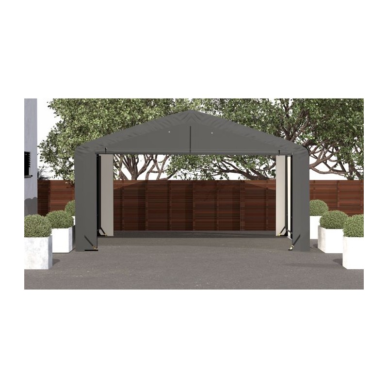 ShelterLogic 20x18x10 ShelterTube Garage Kit - Gray (SQAADD0103C02001810)