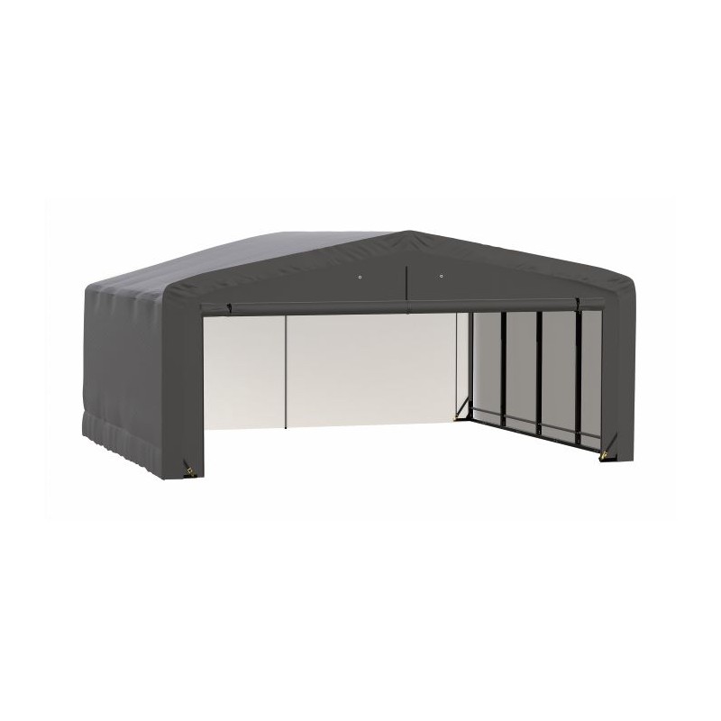 ShelterLogic 20x18x12 ShelterTube Garage Kit - Gray (SQAADD0103C02001812)