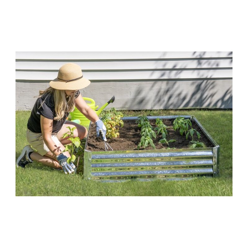 ShelterLogic 40x40x11Raised Bed Garden Galvanized Kit (RBG404011)