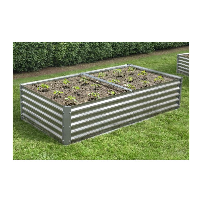 ShelterLogic 72x36x17 Raised Bed Garden Kit - Galvanized (RBG703617)