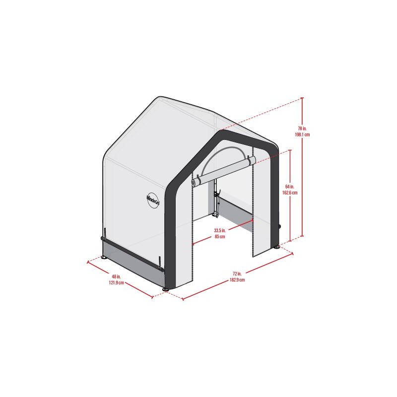 ShelterLogic 6 x 4 x 6 Miracle-Gro Greenhouse Kit (70529)
