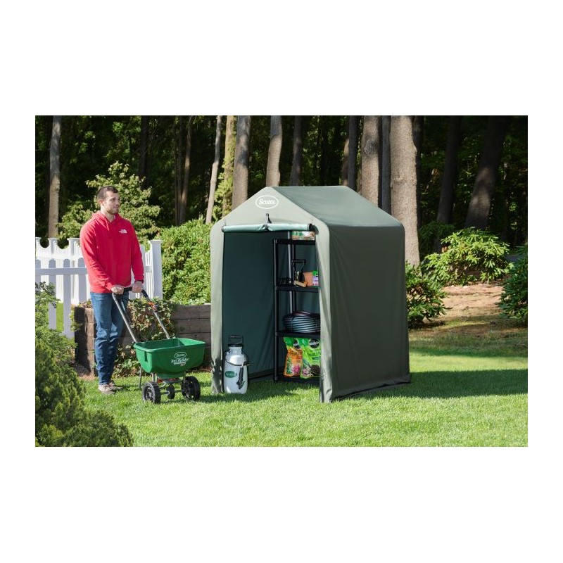 ShelterLogic 4 x 4 x 6 Scotts Peak Garden Shed - Green (70489)
