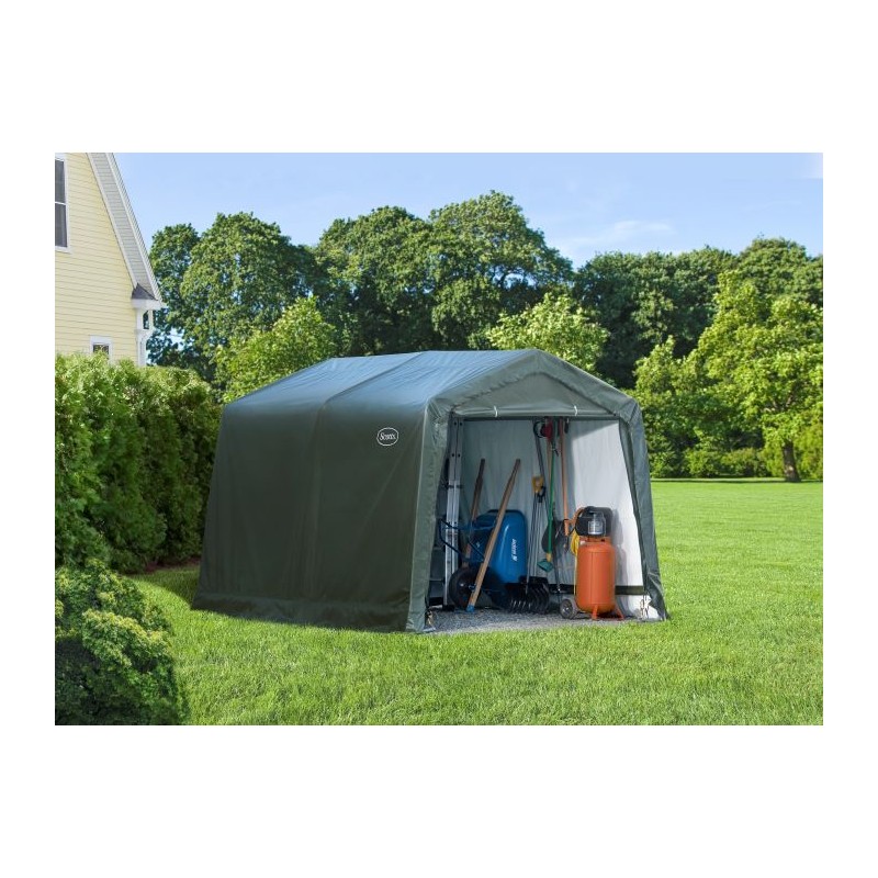 ShelterLogic 10x10x8 Scotts Peak Storage Shed - Green (70495)