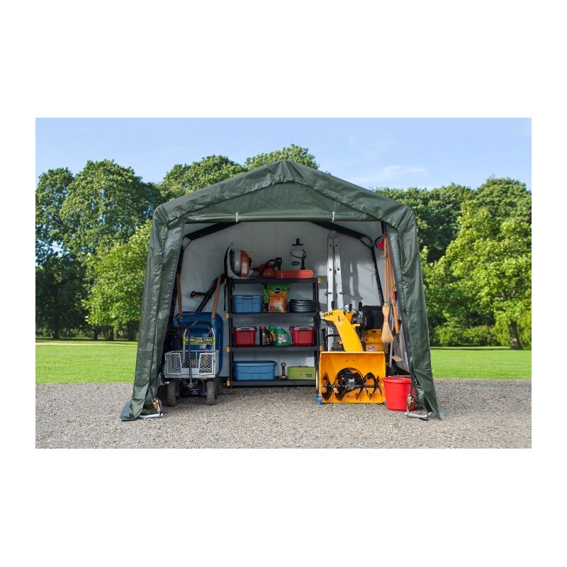 ShelterLogic 10x10x8 Scotts Peak Storage Shed - Green (70495)