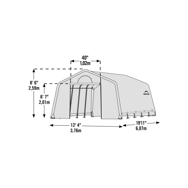 Shelterlogic 12x20 GrowIT Heavy Duty Greenhouse Kit (70590)
