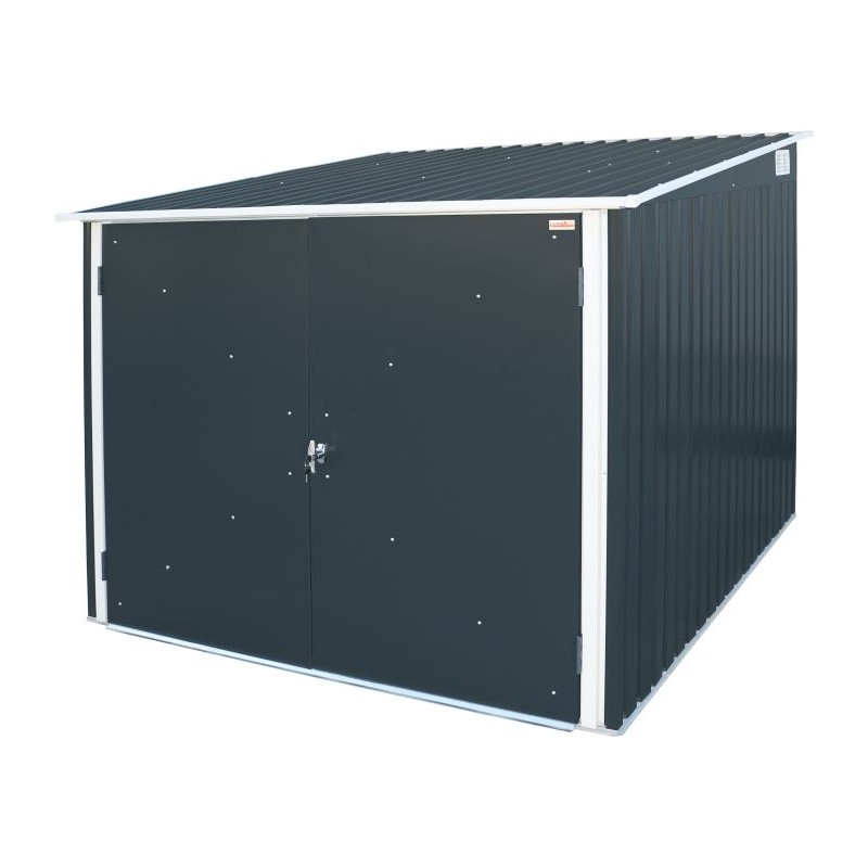 Duramax  Bicycle Storage Shed Kit - Anthracite w/ White Trim (73051)