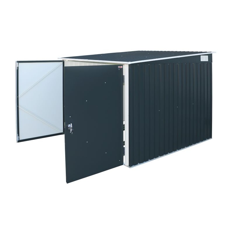 Duramax  Bicycle Storage Shed Kit - Anthracite w/ White Trim (73051)