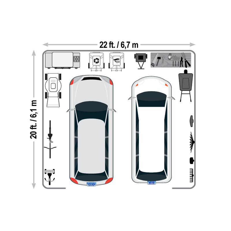 ShelterLogic-22x20x10 Run-In Peak Style Live Stock Shelter Kit - Green (58432)