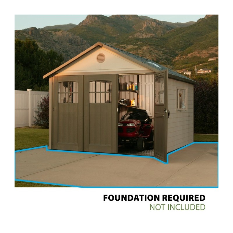 Lifetime 11x11 ft Storage Shed Kit with Tri-Fold Doors (60187)