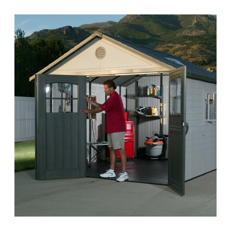 Lifetime 11x11 Storage Shed Kit with Tri-Fold Doors (60187)