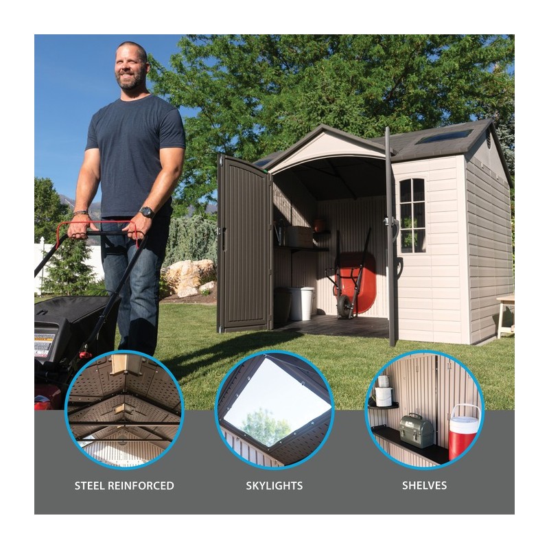 Lifetime 10x8 ft Garden Storage Shed Kit (60005)