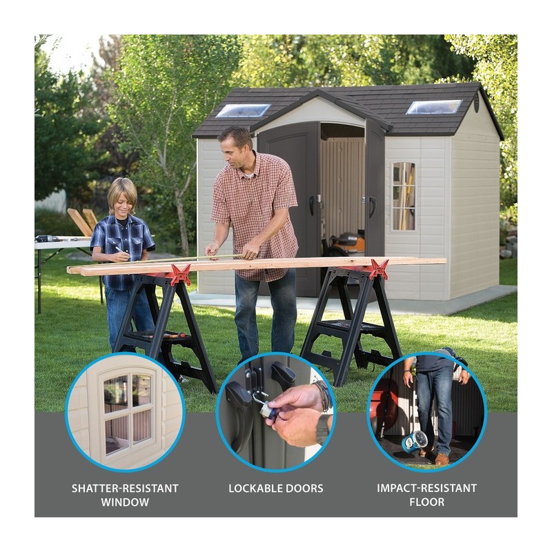 Lifetime 10x8 ft Garden Storage Shed Kit (60005)