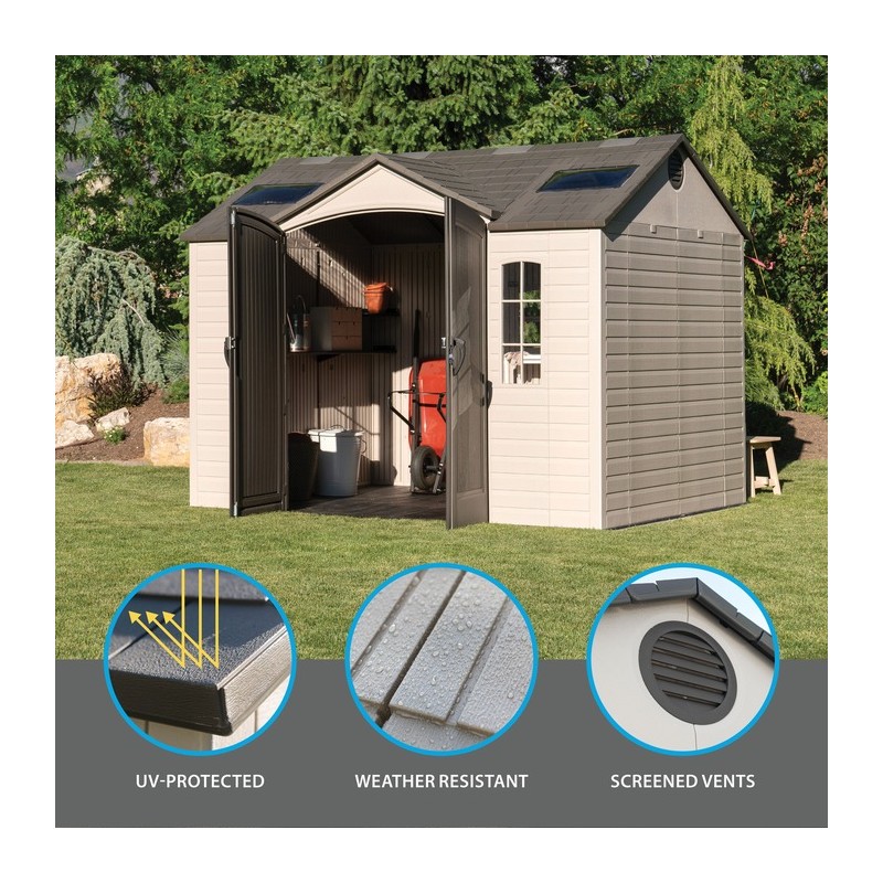 Lifetime 10x8 ft Garden Storage Shed Kit (60005)