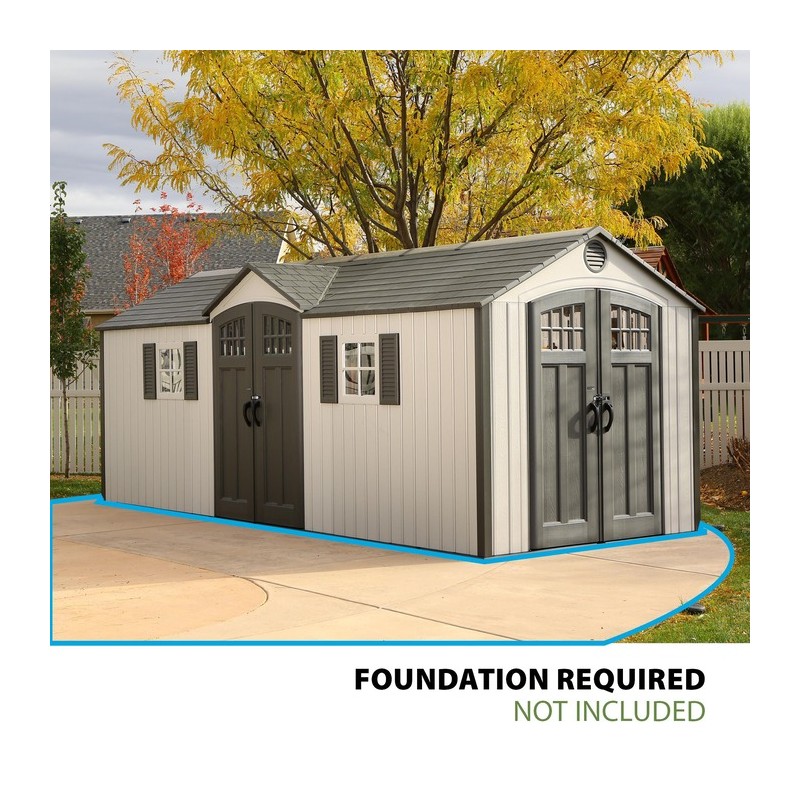 Lifetime 20x8 Storage Shed Kit w/ Floor (60127)