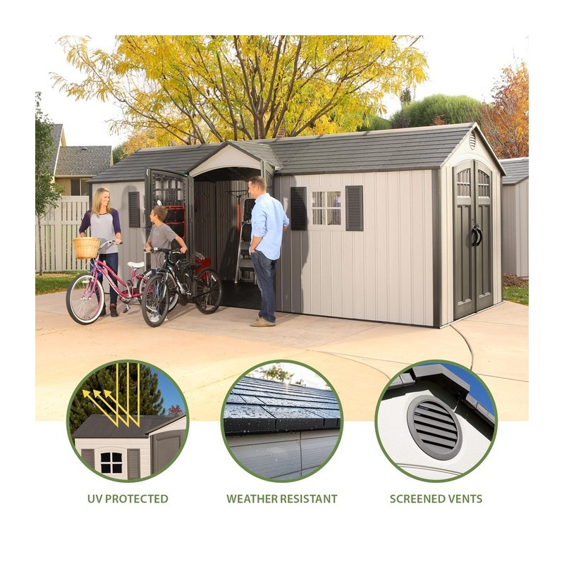 Lifetime 20x8 Storage Shed Kit w/ Floor (60127)