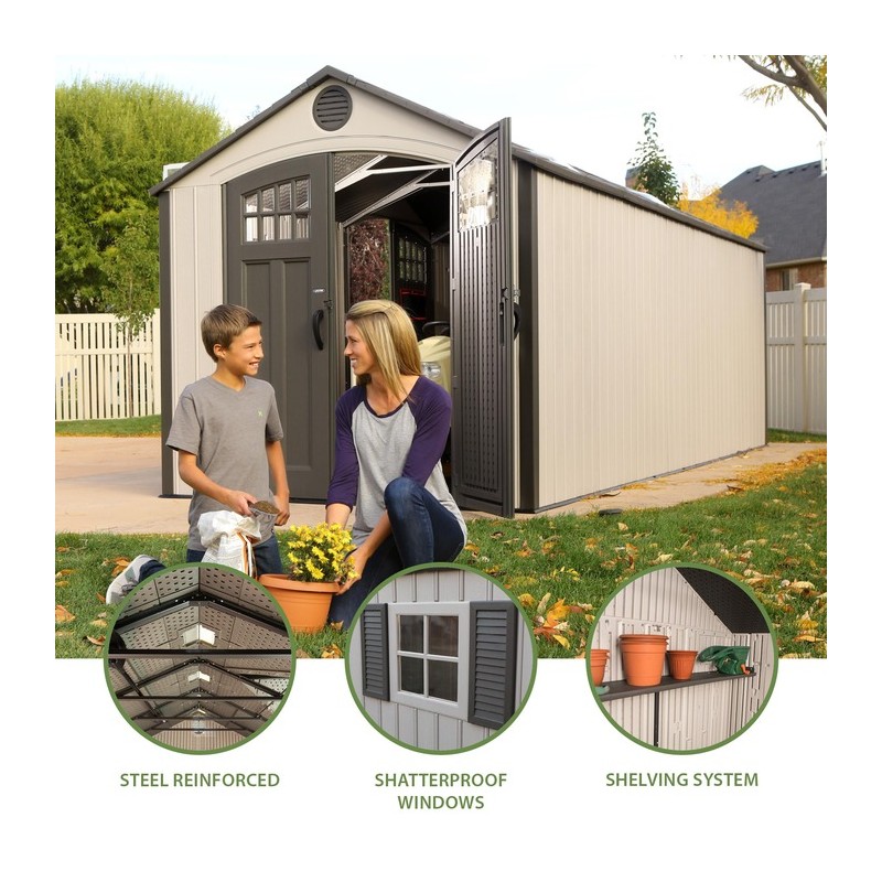 Lifetime 20x8 Storage Shed Kit w/ Floor (60127)