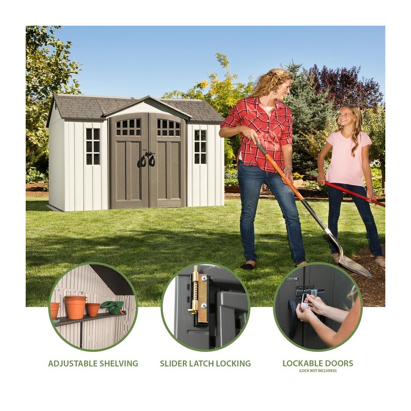 Lifetime 10x8 Side Entry Shed w/ Vertical Siding (60118)