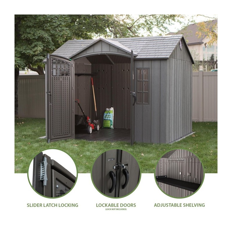Lifetime New 10x8 ft Outdoor Storage Shed Kit (60330)