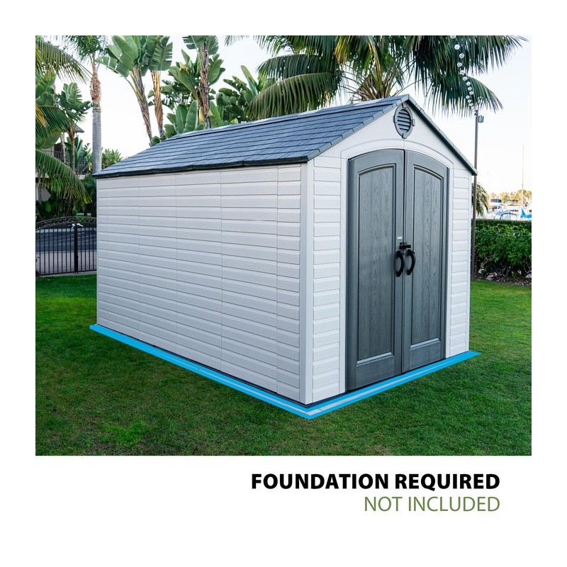Lifetime 8x12.5 Plastic Shed Kit w/ Floor (60395)
