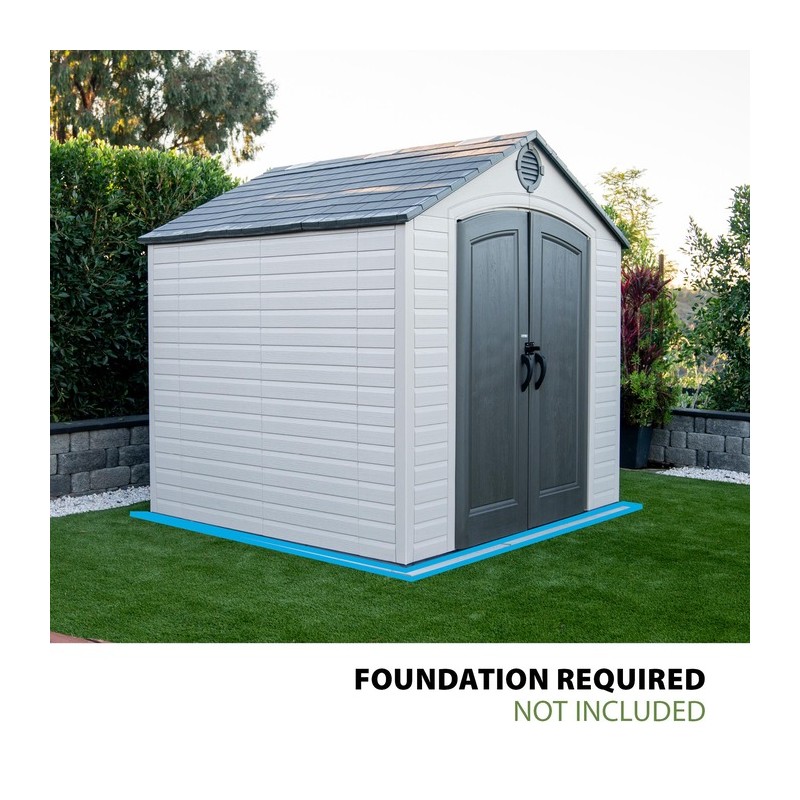 Lifetime 8x7.5 Outdoor Shed Kit w/ Floor (60396)