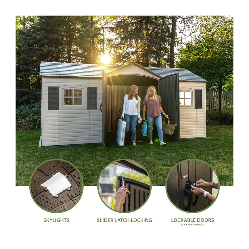 Lifetime Legacy 15x8 Outdoor Storage Shed Kit (60465)