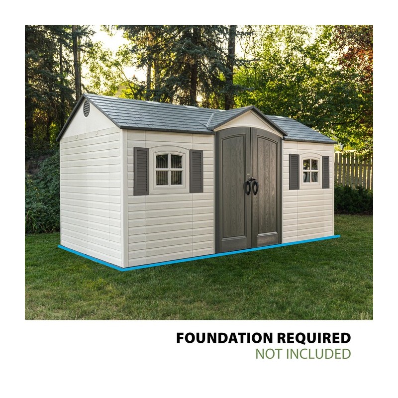 Lifetime Legacy 15x8 Outdoor Storage Shed Kit (60465)