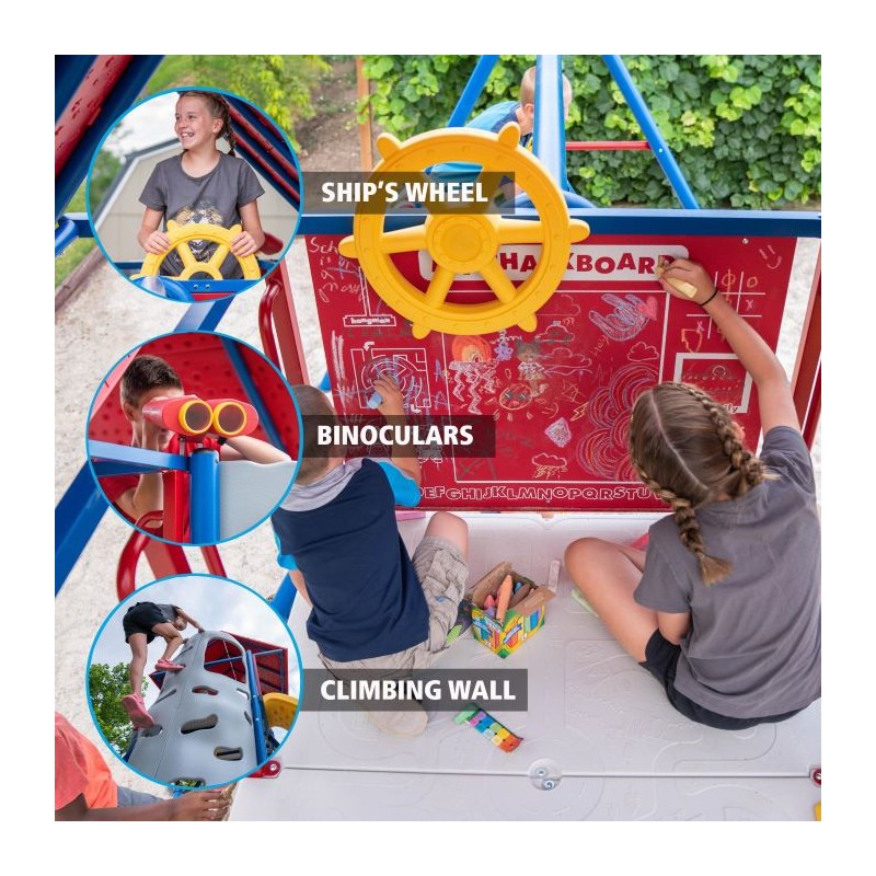 Lifetime Big Stuff Swing set with Clubhouse - Primary Colors (91086)