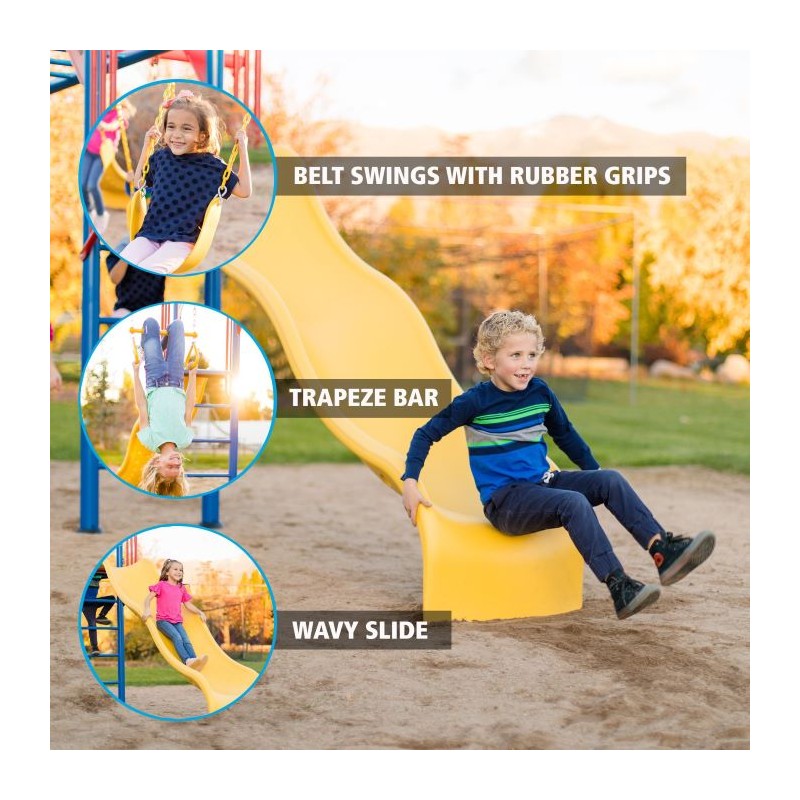 Lifetime Monkey Bar Adventure Swing Set - Primary Colors (91022)