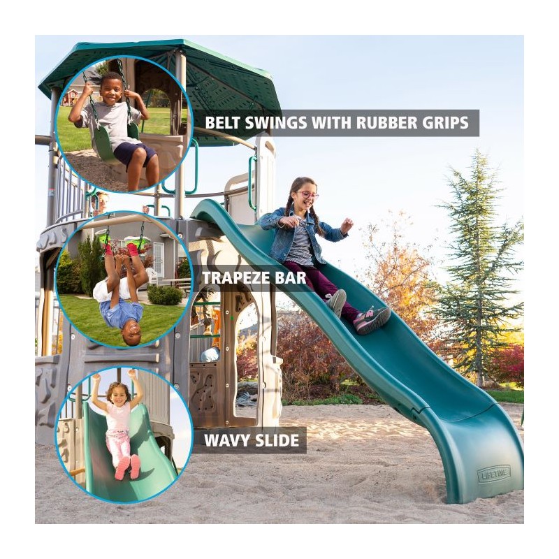 Lifetime Shipwell Adventure Tower Swing Set - Earthtone (290633)