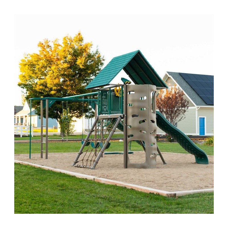 Lifetime Double Slide Deluxe Playset - Earthtone (91080)
