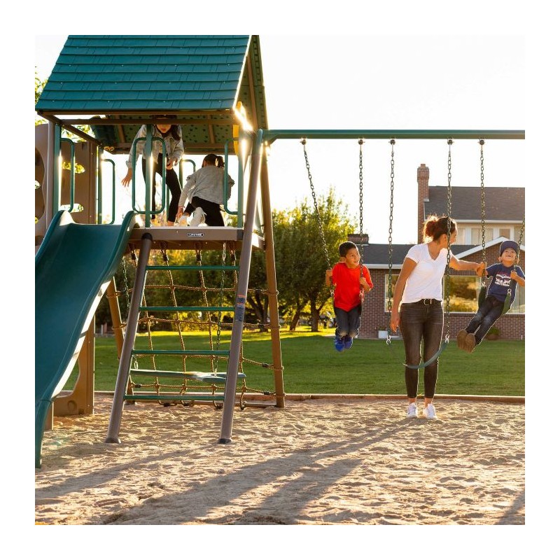 Lifetime Double Slide Deluxe Playset - Earthtone (91080)