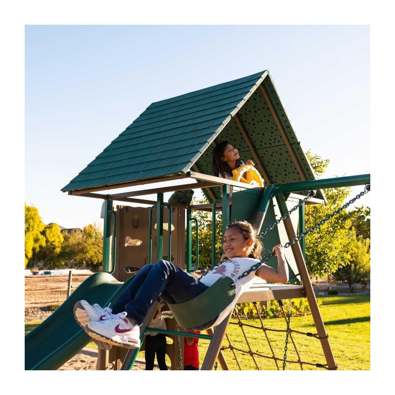 Lifetime Double Slide Deluxe Playset - Earthtone (91080)