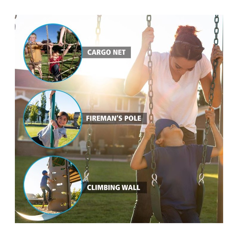 Lifetime Double Slide Deluxe Playset - Earthtone (91080)