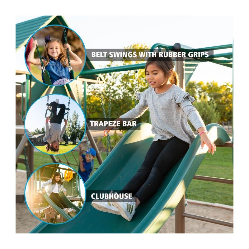 Lifetime Double Slide Deluxe Playset - Earthtone (91080)