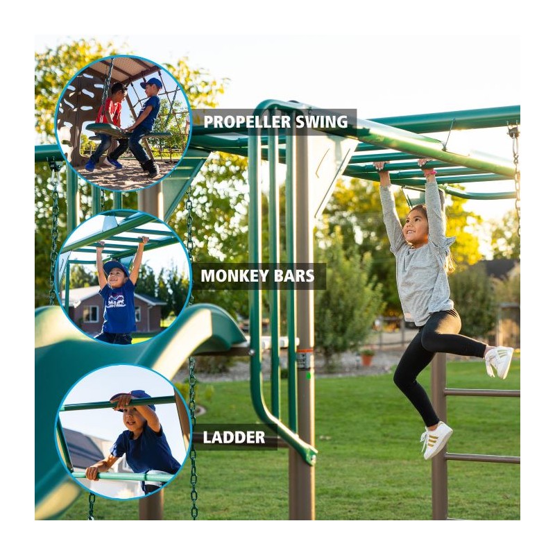 Lifetime Double Slide Deluxe Playset - Earthtone (91080)