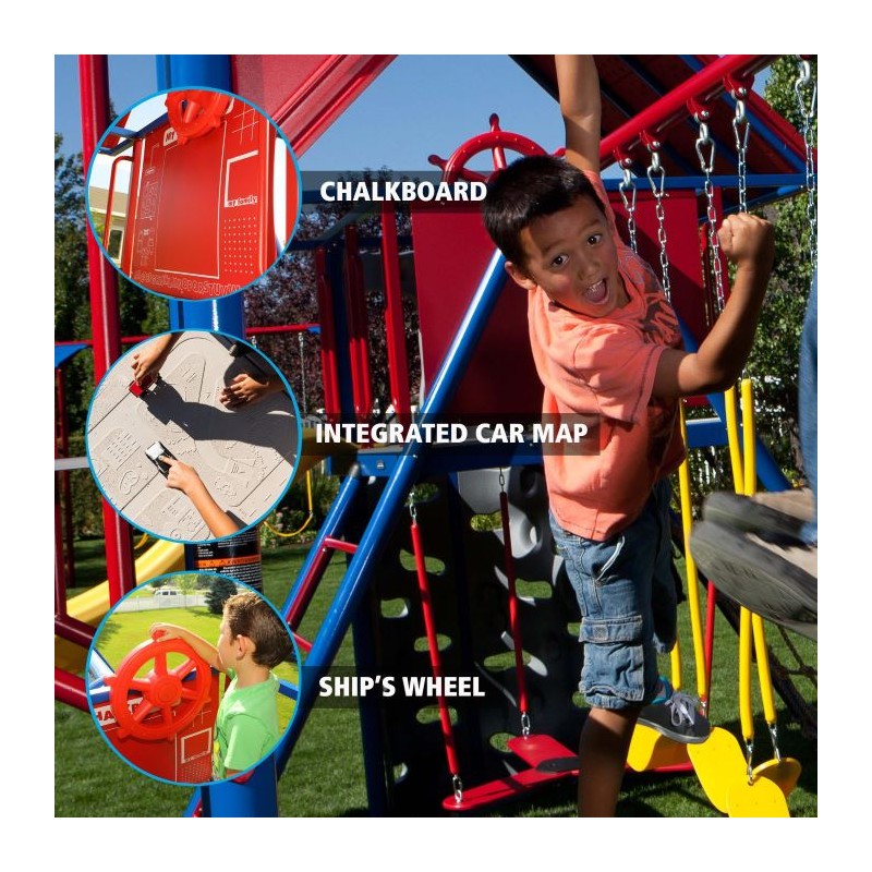 Lifetime Double Slide Big Stuff Deluxe Swing set - Primary Colors (91087)