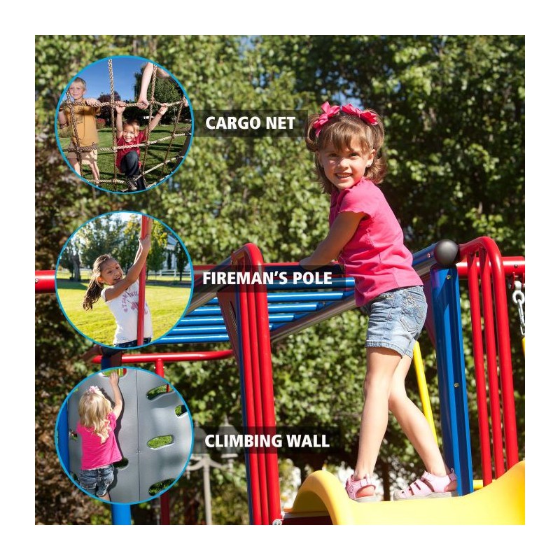 Lifetime Double Slide Big Stuff Deluxe Swing set - Primary Colors (91087)