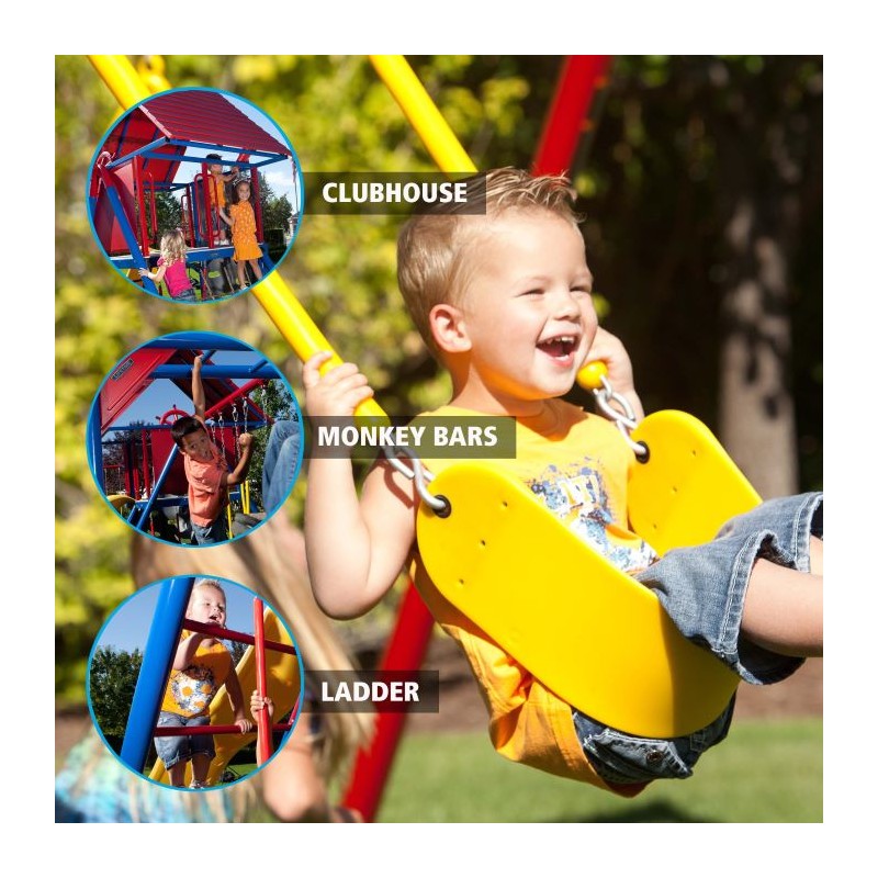 Lifetime Double Slide Big Stuff Deluxe Swing set - Primary Colors (91087)