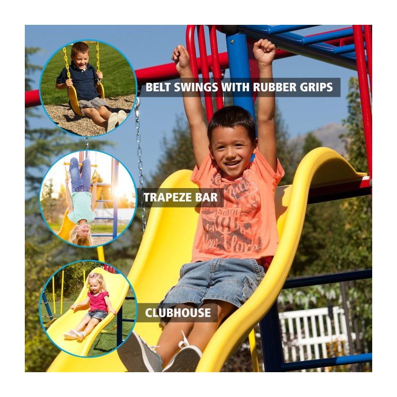 Lifetime Double Slide Big Stuff Deluxe Swing set - Primary Colors (91087)