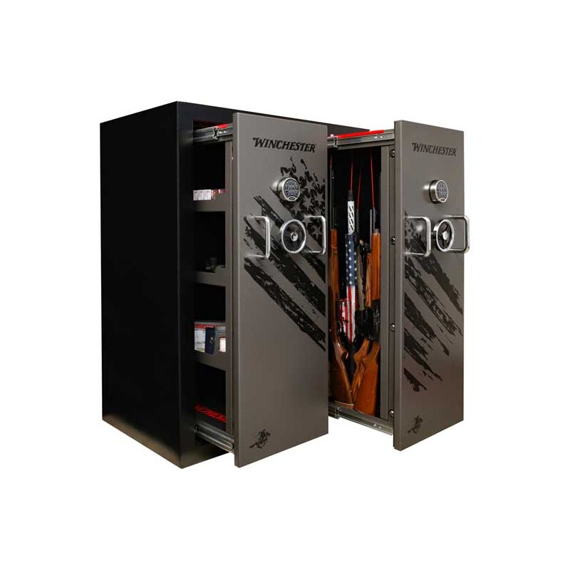 Winchester Safes Defender Double Door Gun Safe - Two-Tone Slate and Black (DDD-6048-3) Winchester Safes Defender Double Door Gun Safe - Two-Tone Slate and Black (DDD-6048-3)