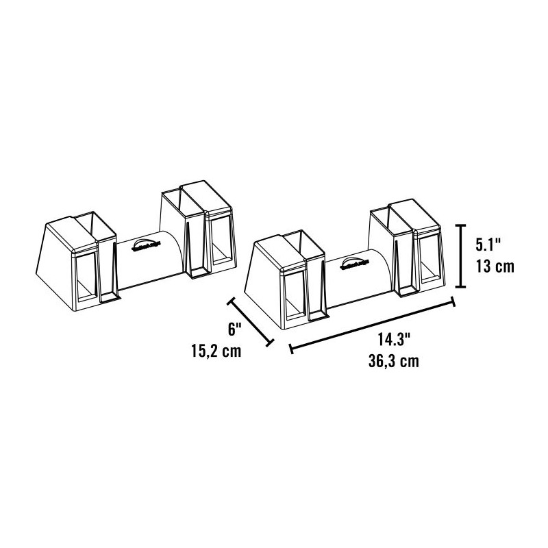 ShelterLogic Lumber Rack Firewood Bracket Kit (90460)