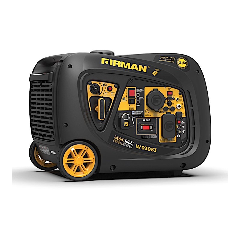 Firman 3300-Watt Whisper Series Portable Inverter Generator (W03083)